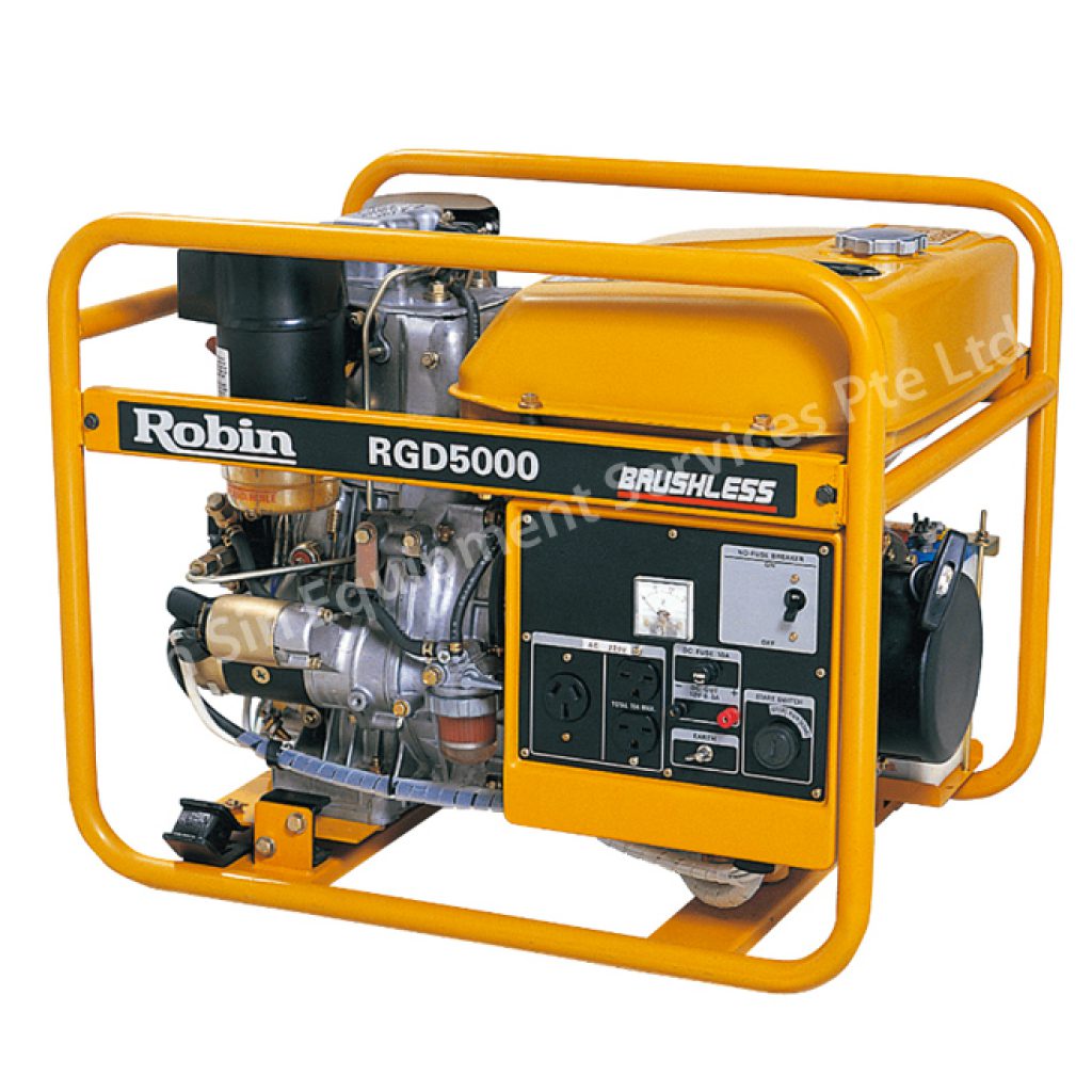 Subaru Robin Generator RGD5000 - Sin Sin Equipment Services Pte Ltd